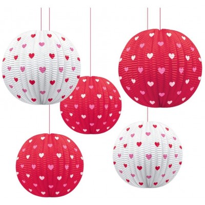 DIY assemble printed accordion watermelon paper lanterns