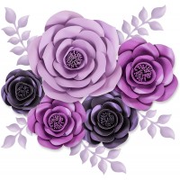 Wedding decoration party decoration  paper flower with purple theme