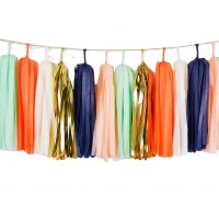 Mix color Tissue Paper Tassels for all even and party decoration paper kit