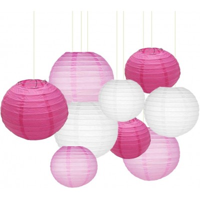 Paper Lanterns 12"10" 8"Round lanterns for Birthday Wedding Christmas Valentine Party Decorations