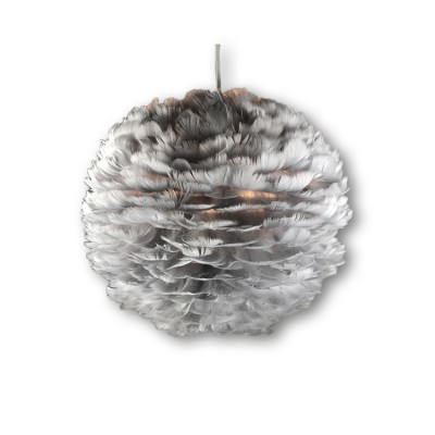 Grey goose natural feather round shape beautiful pendant lantern