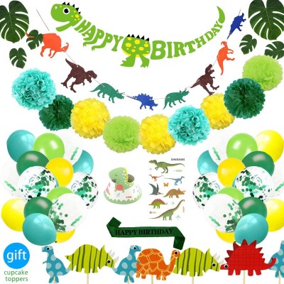 69 Pack Dinosaur Party Little Dino Party Decorations Set for Kids Birthday Party, Baby Shower, Bridal shower Decoration