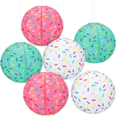 Kids Baby Shower Birthday Party Supplies Good quality  Assorted Color Donut Paper Lantern