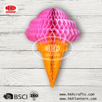 craft kit ice cream shape tissue paper honeycomb