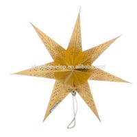 Colorful New Design Hanging Decorative Star Christmas Paper Star Handmade small size paper star for Christmas tree decoration