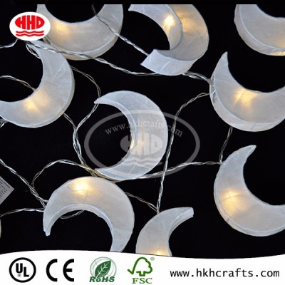 Chinese supplier Moon-shaped hanging led string light for Ramadan decoration