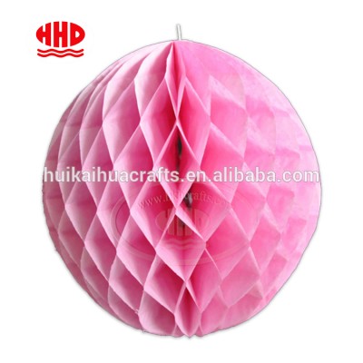 hot sale cheap Wedding decorative round hanging tissue paper honeycomb ball