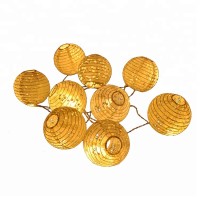 Chinese Supplier paper 1.8M Ball Led cotton ball String Light for party decoration accept small quantity