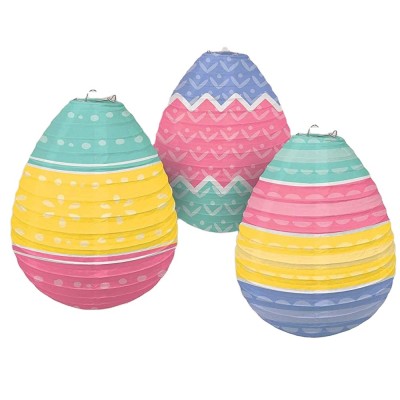 Festival Indoor Ornament  Easter Egg Shaped Paper Lantern Decorations