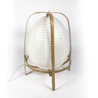 New design highly welcomed handmade bamboo base modern paper folded shade